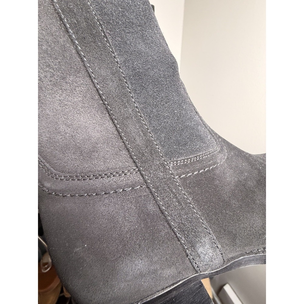 Vintage Foundry Co Amanda Tall Black Suede Western Boots Size 8 - Picture 14 of 14